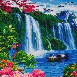 CAK-A150L Wonderfall Waterfall Crystal Art 40 x 50 full 001