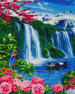 CAK-A150L Wonderfall Waterfall Crystal Art 40 x 50 full 001