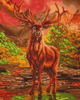 CAK-A151L River Stag Crystal Art 40 x 50 full 002