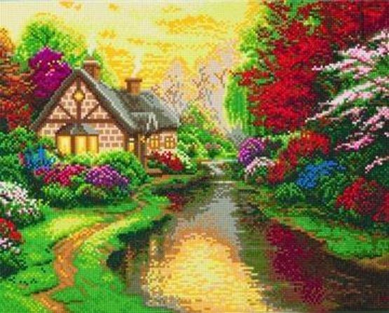 CAK-TK3L a Quiet Evening Crystal Art 50 x 40 full 001