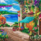 CAK-TK6L Italian Cafe Crystal Art 50 x 40 full 001