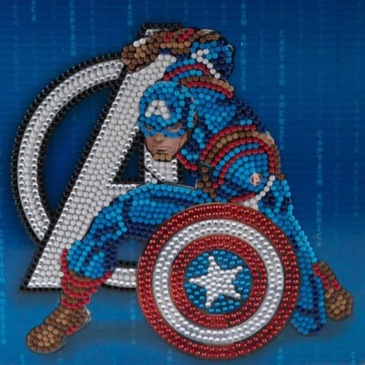 Crystal Art Card Marvel Captain America CCK-MCU901 001
