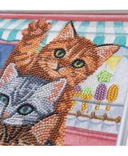 CAM-33 Crystal Art Diamond Painting Kittens 002