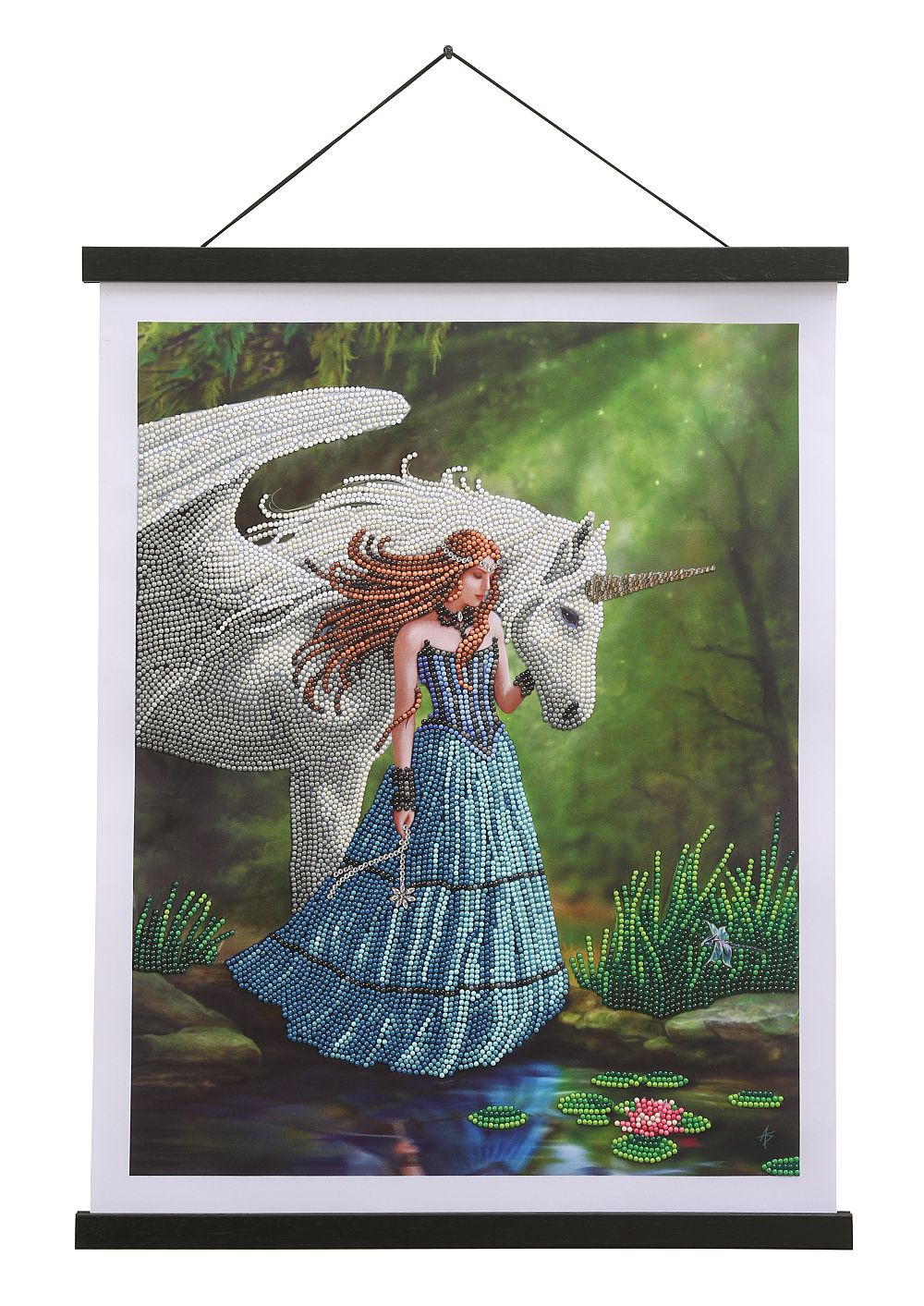 Crystal Art Scroll Kit Enchanted Pool CAS-AST17L 35 x 45cm